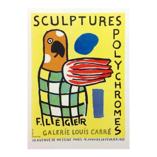 Fernand Leger Lithograph 33 Sculptures Polychromes Art in Posters 1959 For Sale