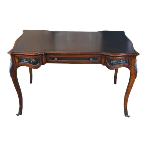 Theodore Alexander "Chateau Du Vallois" French Mahogany Leather Writing Desk