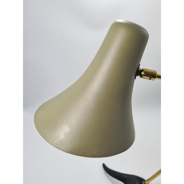 Metal Mid-Century Modern Table Desk Lamp, Europe, 1950s-1960s For Sale - Image 7 of 15