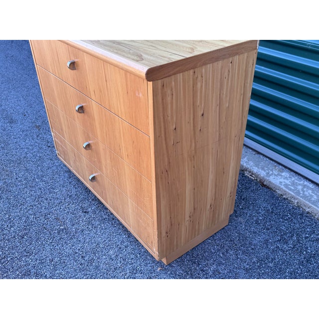 Mid-Century Modern Vintage 1970s Jack Cartright for Founders Furniture Light Elm Wood Small Dresser For Sale - Image 3 of 8