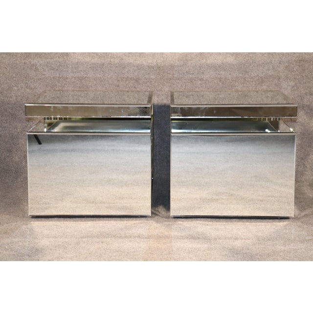 Mid 20th Century Mid 20th Century Mirrored Spiral Tables - 2 Pieces For Sale - Image 5 of 7