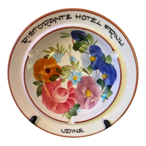 Mid 20th Century Ristorante Hotel Friuli Udin Ashtray, Made in Italy
