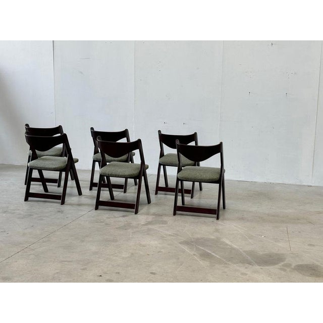 Green Mid-Century Italian Dining Chairs, 1960s, Set of 6 For Sale - Image 8 of 18