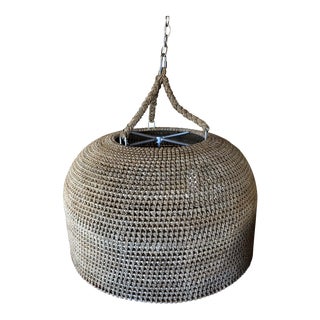 Palecek Rattan Pendant Lights For Sale