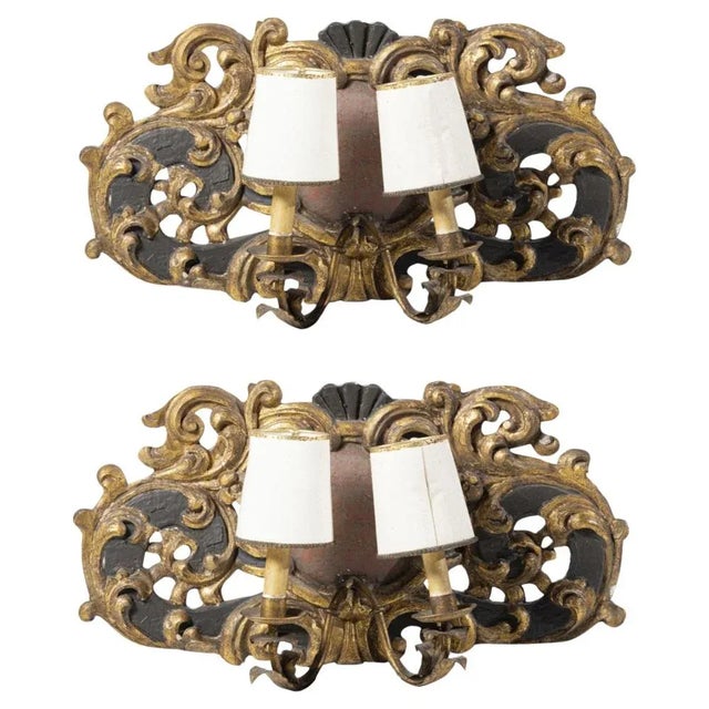 Italian Sconces, 18th Century, Set of 2 For Sale - Image 5 of 5