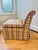 Textile Pair of Baker Furniture Slipper Chairs in Plaid Upholstery For Sale - Image 7 of 16