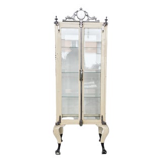 Vintage Iron Display Cabinet, 1930s For Sale