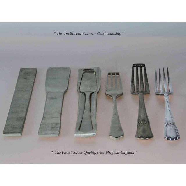 New 1980s Silver Plated 12 Pastry Forks Set , La Regence For Sale - Image 15 of 17