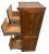 Vintage Tiger Oak File Cabinet Four Drawers, Paneled Sides, Rare Letter Size For Sale In Palm Springs - Image 6 of 12