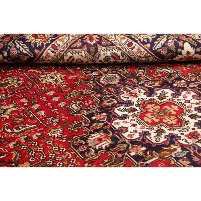 Middle Eastern Hand-Knotted Tabriz Rug For Sale - Image 10 of 11