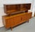 Mid-Century Modern Danish Mid-Century Modern Teak Server W/ Glass Top Hutch For Sale - Image 3 of 18