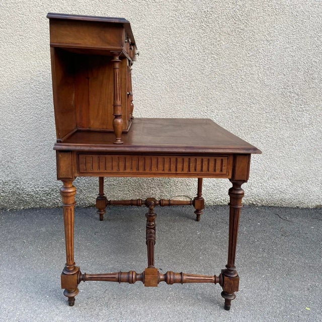 Antique Tiered Office Desk, 1900s For Sale - Image 6 of 12