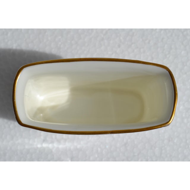 Late 20th Century Minton Haddon Hall Cigarette Holder Fine Bone China 24k Gold For Sale - Image 11 of 14