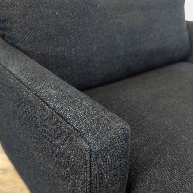 Modern Crate and Barrel Lounge Modern Deep 49" Chair and a Half For Sale - Image 3 of 7