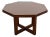 Frank Lloyd Wright Style Mid-Century Modern Oak X-Base Dining Table, Newly Refinished For Sale