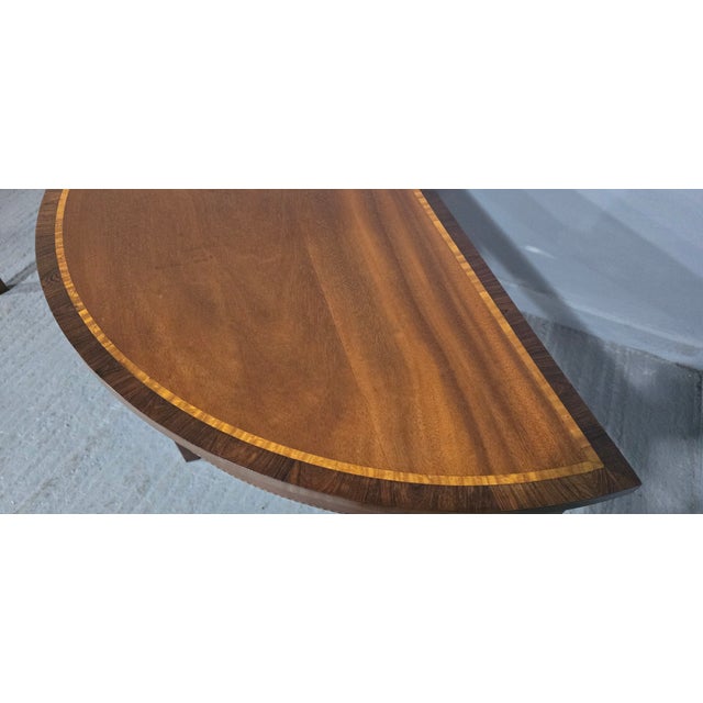 Brown Fine Regency Mahogany Console Tables, 1920, Set of 2 For Sale - Image 8 of 15