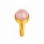 Pink, Rose Quartz Cabochon Ring, Size 6.75 For Sale - Image 4 of 6