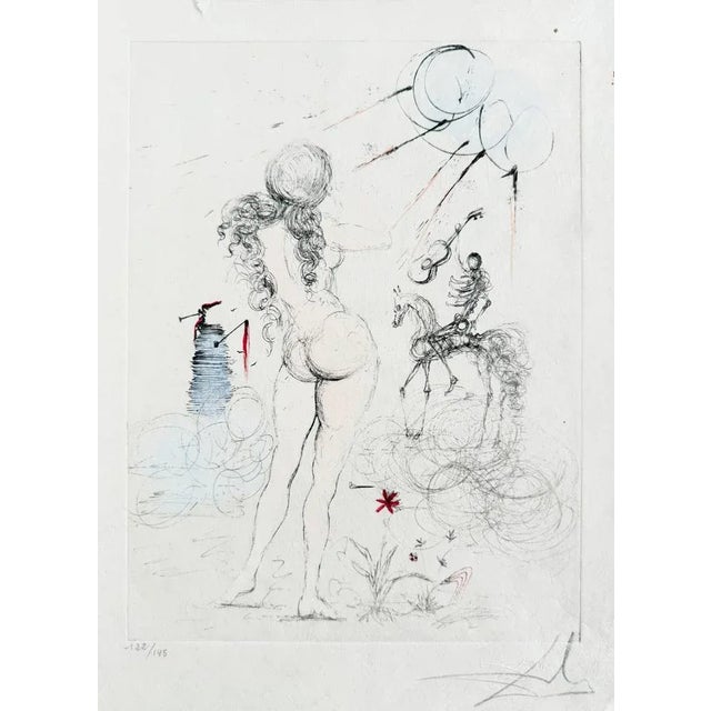 Salvador Dali, Femme, cheval et la mort, 1967, Etching For Sale - Image 8 of 8