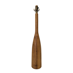 Mid-Century Modern Bottle-Form Teak Lamp Base