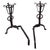 Late 19th Century Late 19th Century Cast Iron Fire Place Andirons For Sale - Image 5 of 6