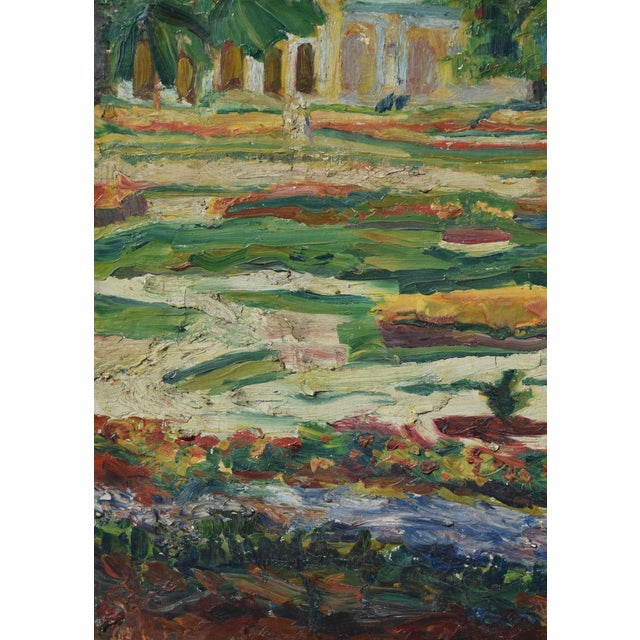 Paula Wimmer, Nymphenburg Palace Park (Munich), 1920s, Oil Painting on Canvas, Framed For Sale - Image 4 of 10