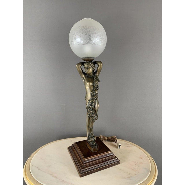 20th Century Classic Bronze Table Lamp For Sale - Image 5 of 5