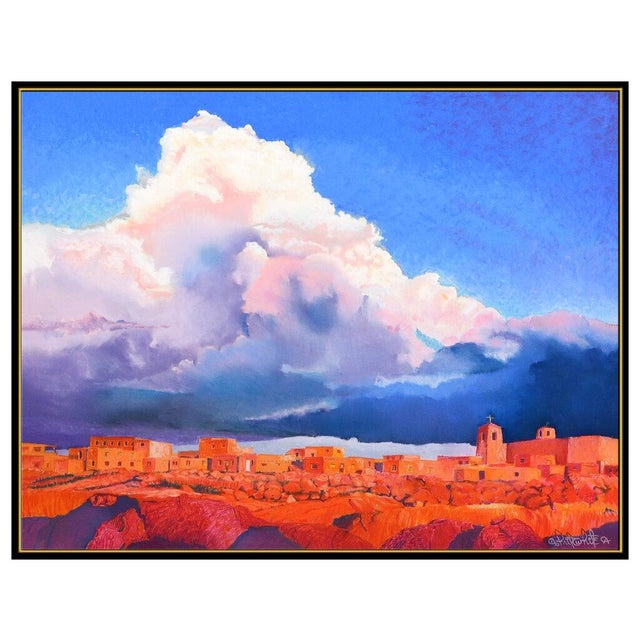 Traditional 1990s Pueblo Skyline, Fritz White For Sale - Image 3 of 5