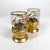 1970s 1970s Set of Two Gold Leaf Glass Demitasse Turkish Tea Mugs Arcoroc France For Sale - Image 5 of 11