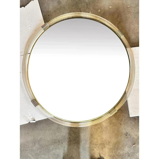 Italian Grand Murano Glass Venetian Wall Mirror by Simoeng For Sale - Image 4 of 8