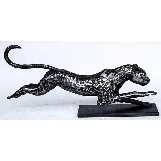 Mid-Century Modern Cheetah Sculpture For Sale - Image 3 of 8