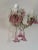 One of a kind set! Italian sconces housing 2 lights each, sitting in crystal bobeches with pink Murano balls encircling....