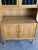 Brown Vintage Danish Oak Hutch Cabinet in Style of Henning Kjærnulf Leaded Glass Bookcase For Sale - Image 8 of 8