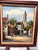 This Vintage Framed Oil Painting Is Signed "Mary Botto" and Depicts a Charming European Village Street Scene With Old-World Stone Buildings. For Sale In Miami - Image 6 of 12
