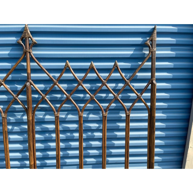 McGuire Rattan Gothic Headboard California King Chairish