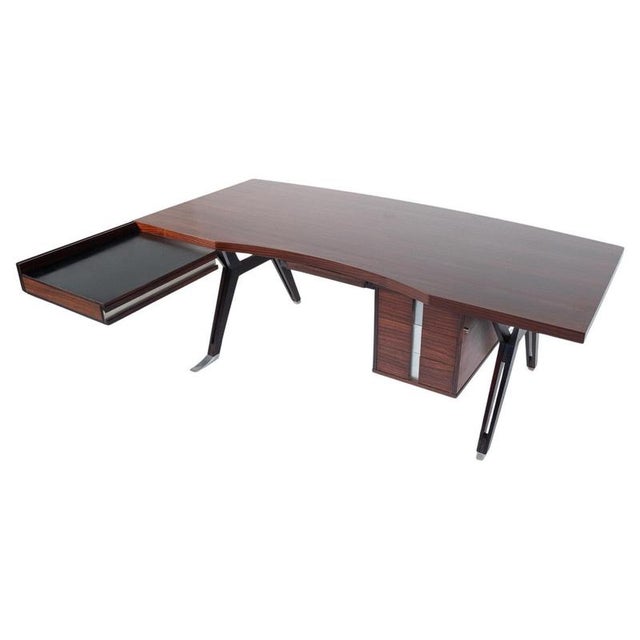 Mid-Century Modern Desk attributed to Ico Parisi for Mim Roma, Italy, 1950s For Sale - Image 17 of 17