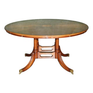 Burr Walnut Jupe Extending Dining Table with Leaf Box from Bevan Funnell For Sale