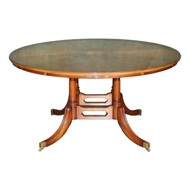 Burr Walnut Jupe Extending Dining Table with Leaf Box from Bevan Funnell For Sale