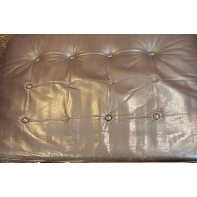 Vintage Barcelona Style Chrome and Leather Chair For Sale - Image 10 of 12