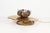 Beautiful and rare "Waterlily" table lamp by Tommaso Barbi for Bottega Gada, Italy, 1960s. In very good condition with...