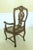 Brown Pair Italian Walnut Cane Seat Armchairs For Sale - Image 8 of 13