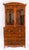 This is a beautiful antique George III inlaid flame mahogany and satin wood crossbanded secretaire bookcase, circa 1815 in...
