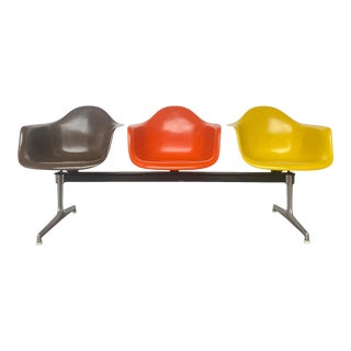 1960s Herman Miller Eames Tandem Chair Bench For Sale