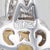 Early 21st Century 5.16ctw Cushion Citrine Diamond Halo Pendant 14k White Gold For Sale - Image 5 of 5