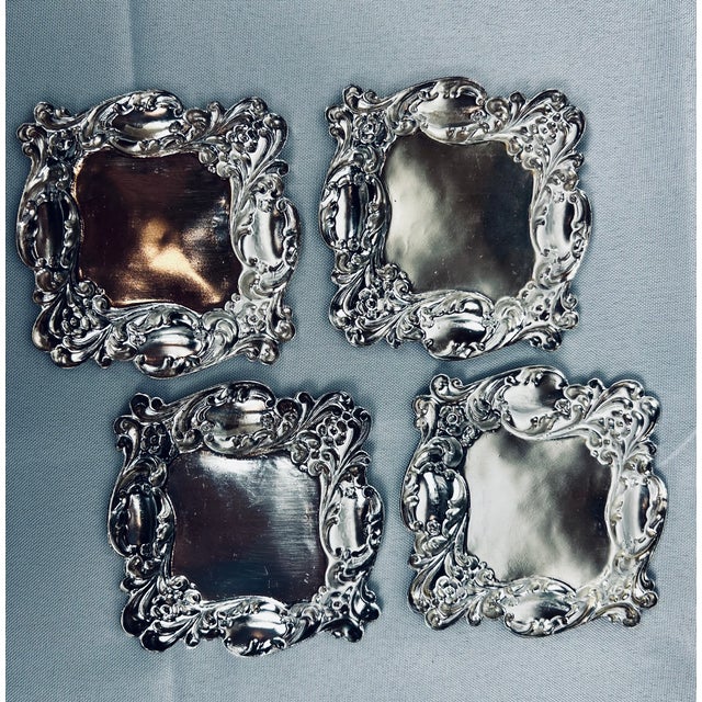 Set of Four Repoussage Silver Plated Nut/Candy Dishes-America, C. 1940’s For Sale - Image 9 of 9