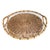 French Country Vintage Country French Wicker Wire Sides Round Handle Tray For Sale - Image 3 of 13