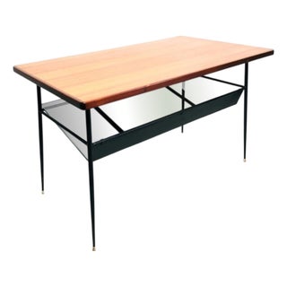 Mid-Century Coffee Table with Magazine Rack, Italy, 1950s For Sale