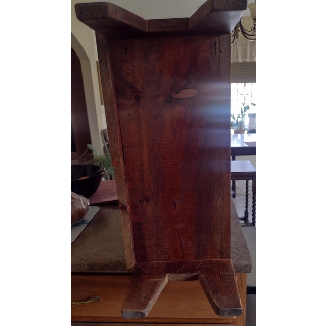 Late 20th Century Cannon Woodworks Rustic Solid Wood Two-Door Cabinet For Sale - Image 9 of 15
