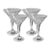 Set of 4 Discontinued Godinger Dublin Long Stem Crystal Martini Glasses (6.75"h) For Sale