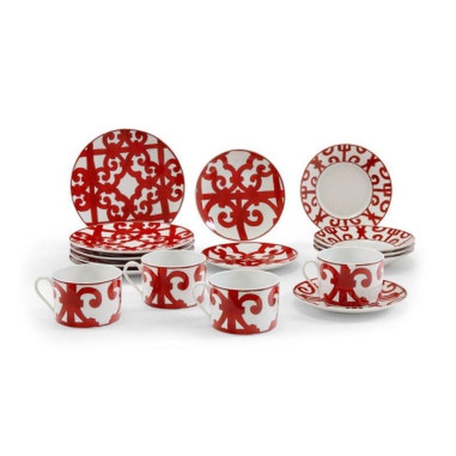 Vintage Guadalquivir Porcelain Set from Hermès, 2010s, Set of 10 For Sale - Image 9 of 9