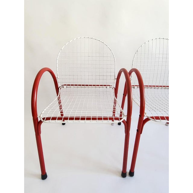 1970s Wire Chairs from Meblo, Italy, 1970s, Set of 2 For Sale - Image 5 of 14